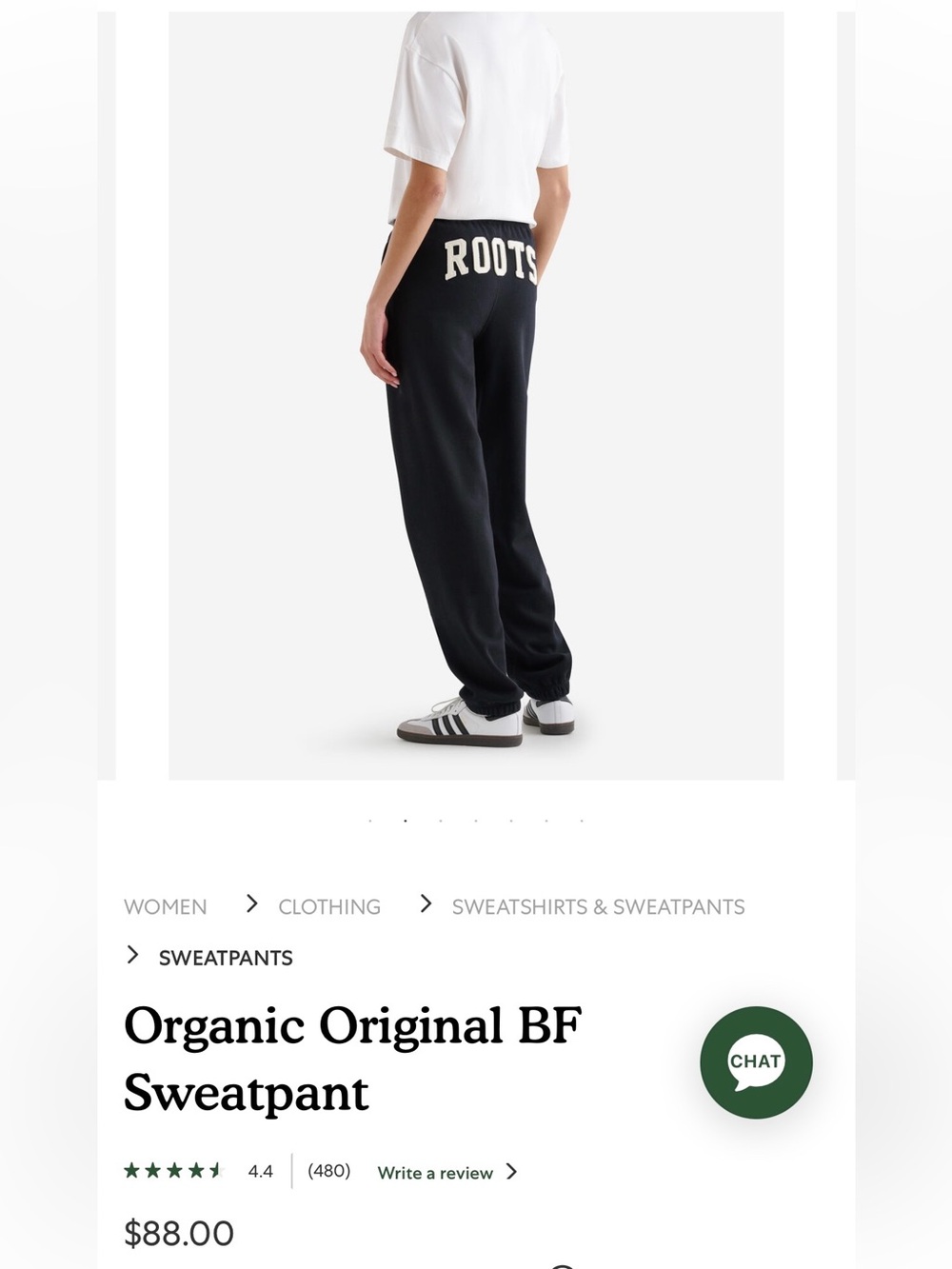 Roots Black Women's Logo Track Pants